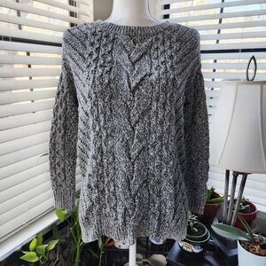 Express Gray Cable Knit Women's Sweater